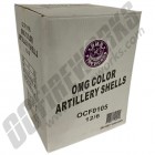 Wholesale Fireworks OMG Color Artillery Ball Shells Compact Case 12/6